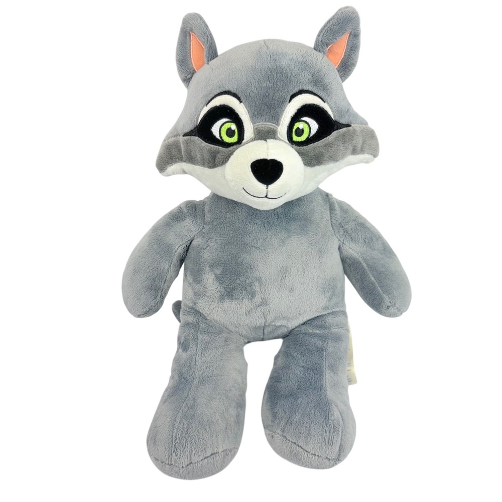 Build-a-Bear Great Wolf Lodge Oliver Raccoon Plush Gray Stuffed Animal